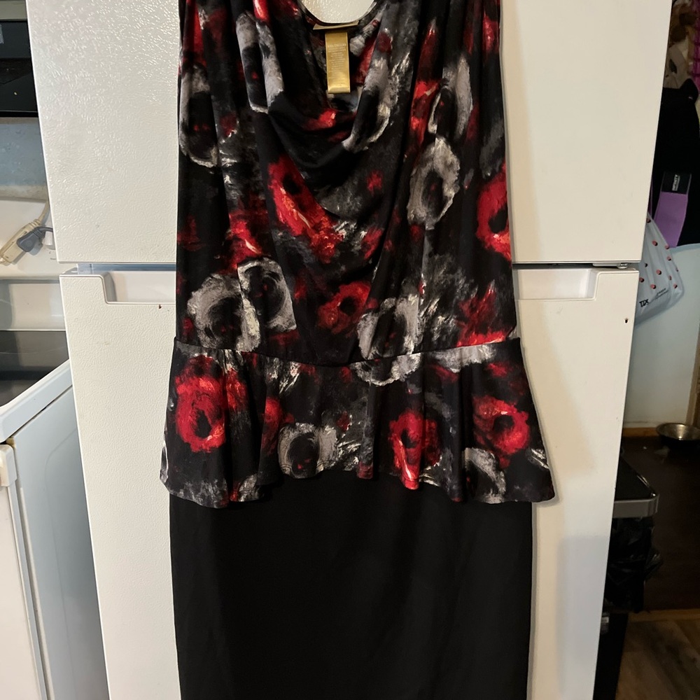 Miss Tina Black and‎ Red Floral Dress